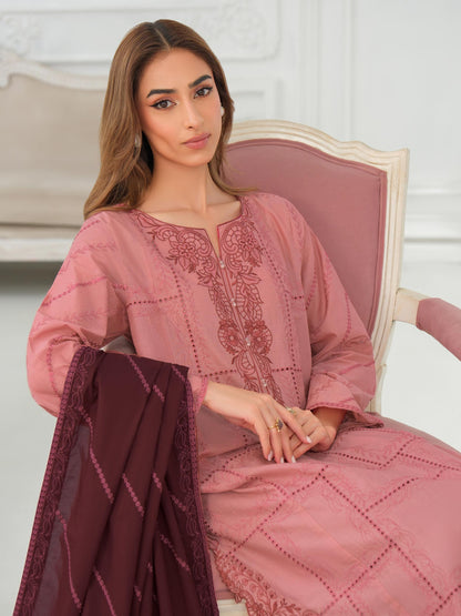3 Piece Khaddar Suit-Embroidered (Unstitched)