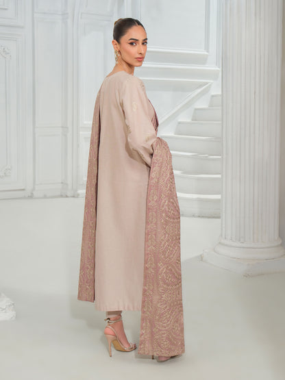 3 Piece Khaddar Suit-Embroidered (Unstitched)