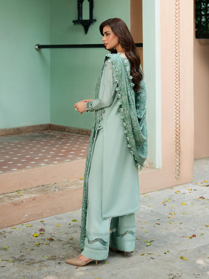 3 Piece Khaddar Suit-Embroidered (Unstitched)