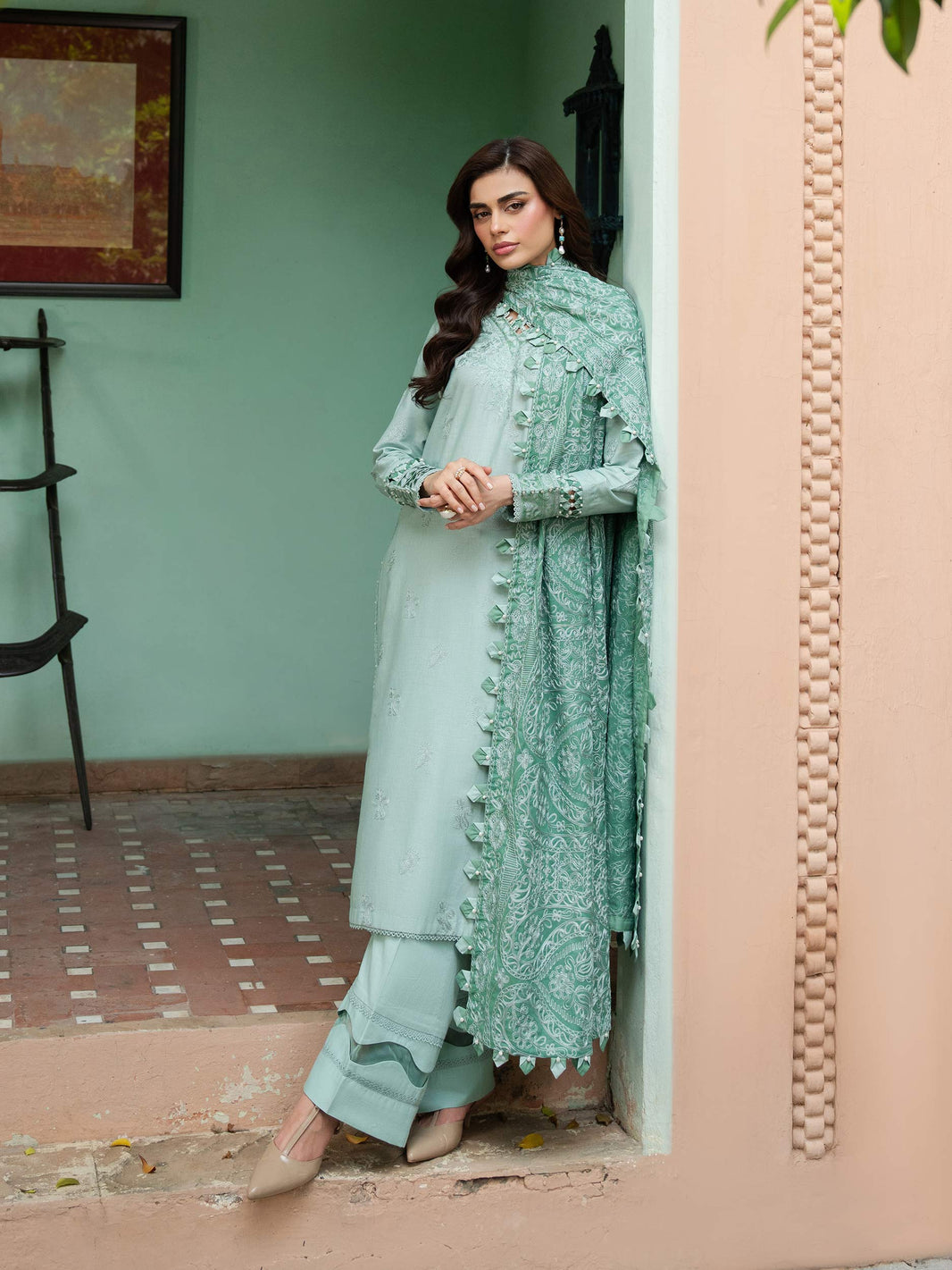 Unstitched Woolen Fancy Suit For Winters