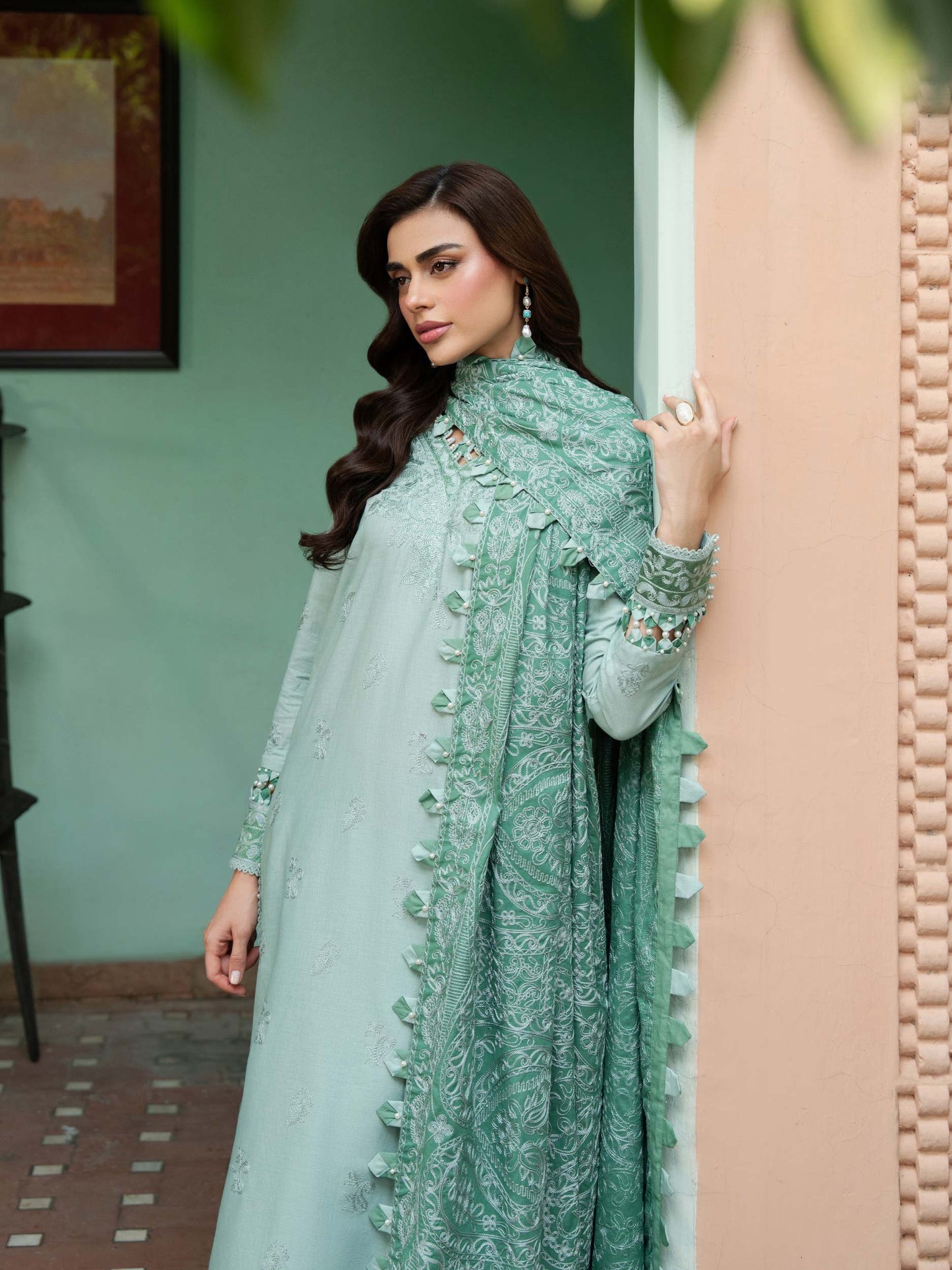 3 Piece Khaddar Suit-Embroidered (Unstitched)