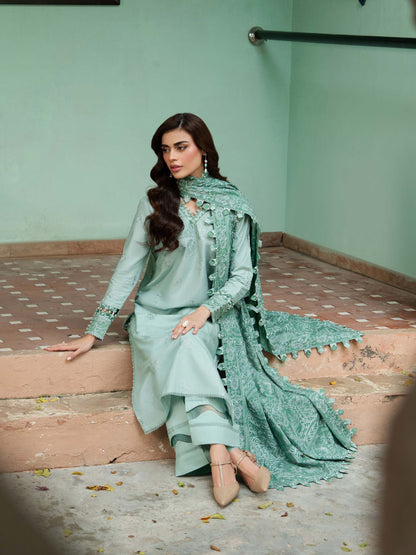 3 Piece Khaddar Suit-Embroidered (Unstitched)