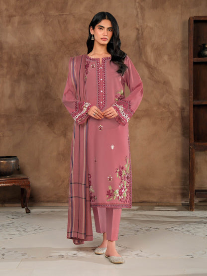 3 Piece Khaddar Suit-Embroidered (Unstitched)
