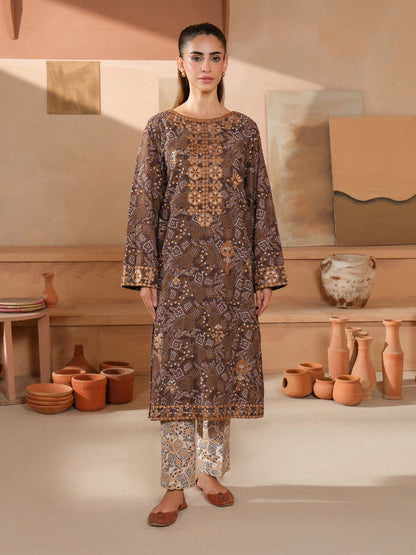 2 Piece Khaddar Suit-Embroidered (Unstitched)