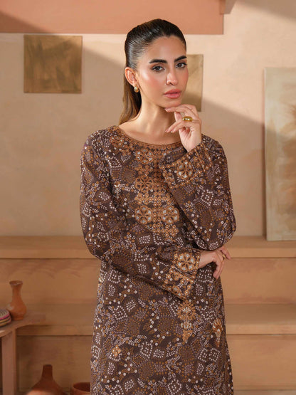 2 Piece Khaddar Suit-Embroidered (Unstitched)