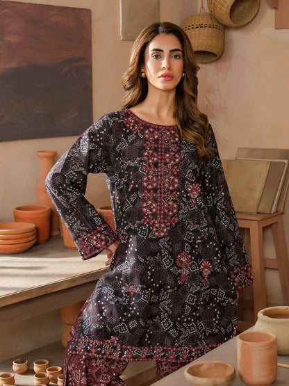 2 Piece Khaddar Suit-Embroidered (Unstitched)