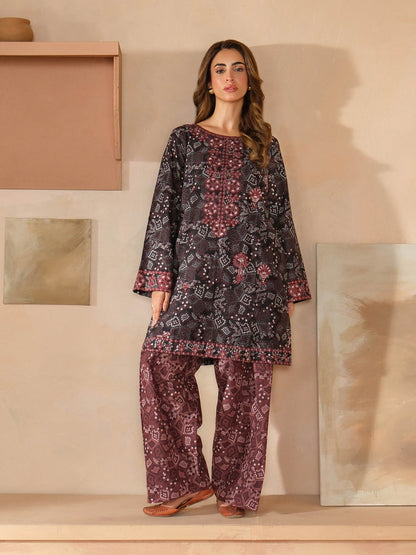2 Piece Khaddar Suit-Embroidered (Unstitched)
