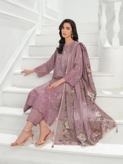 3 Piece Karandi Suit-Embroidered (Unstitched)