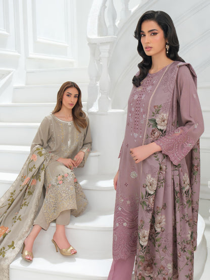 3 Piece Karandi Suit-Embroidered (Unstitched)