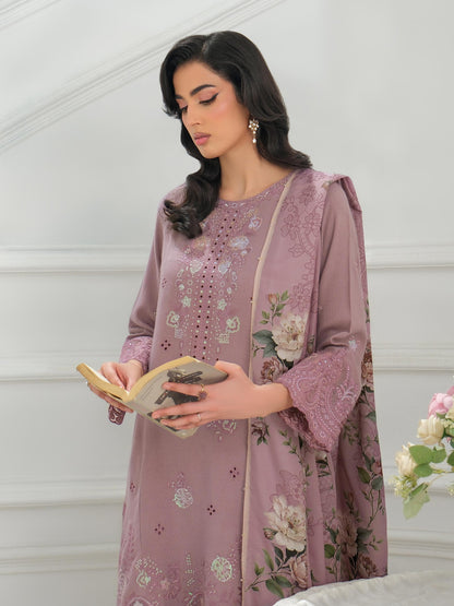 3 Piece Karandi Suit-Embroidered (Unstitched)