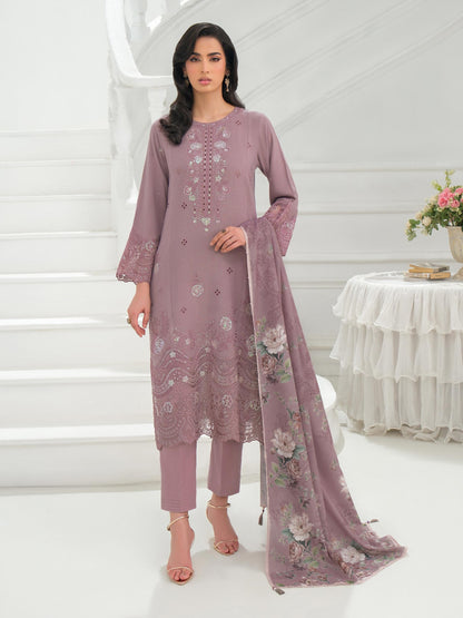 3 Piece Karandi Suit-Embroidered (Unstitched)