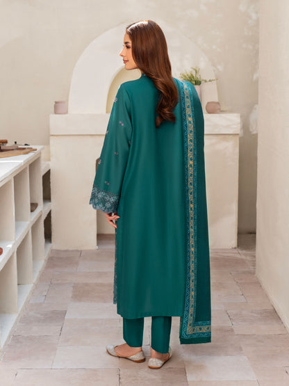 3 Piece Khaddar Suit-Embroidered (Unstitched)