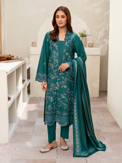 3 Piece Khaddar Suit-Embroidered (Unstitched)