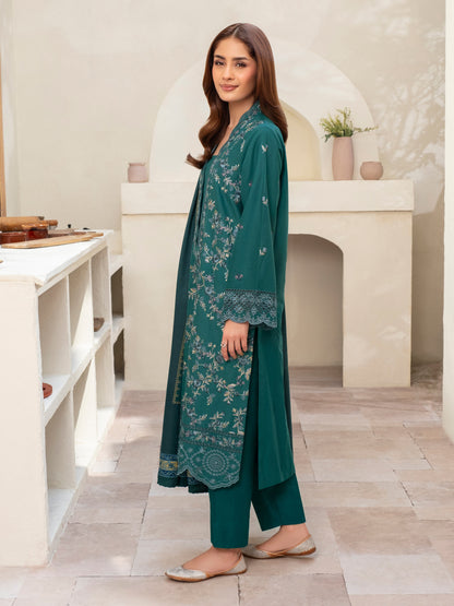 3 Piece Khaddar Suit-Embroidered (Unstitched)