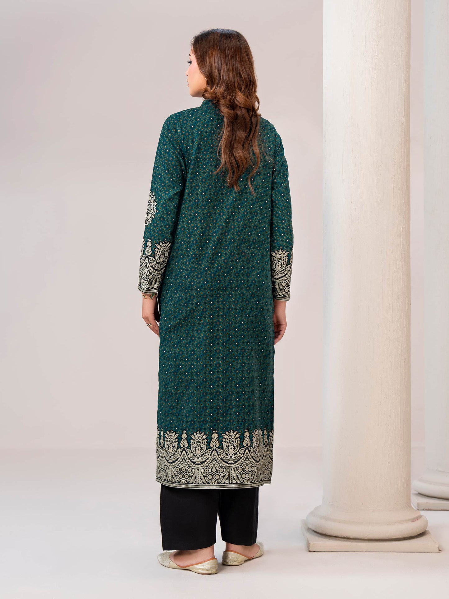 Khaddar-Paste Shirt(Unstitched)