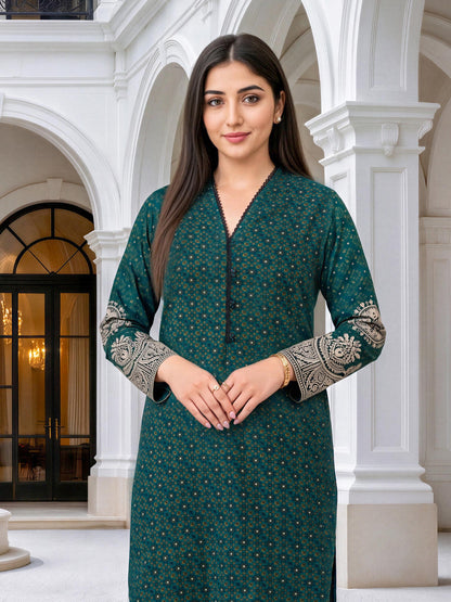 Khaddar-Paste Shirt(Unstitched)