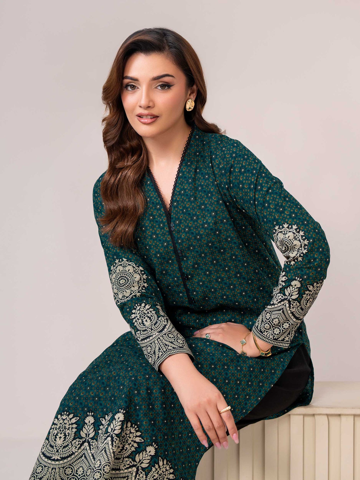 Khaddar-Paste Shirt(Unstitched)