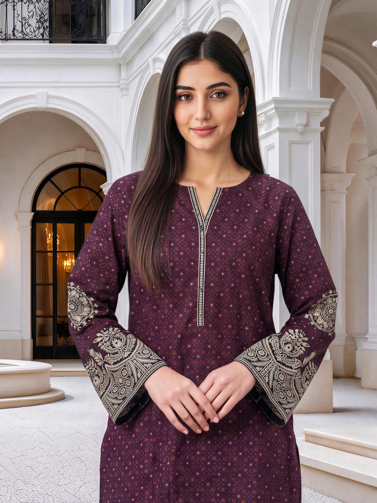 Khaddar Paste Shirt (Unstitched)