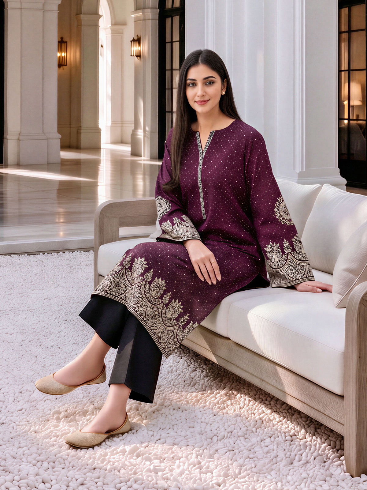 Khaddar Paste Shirt (Unstitched)