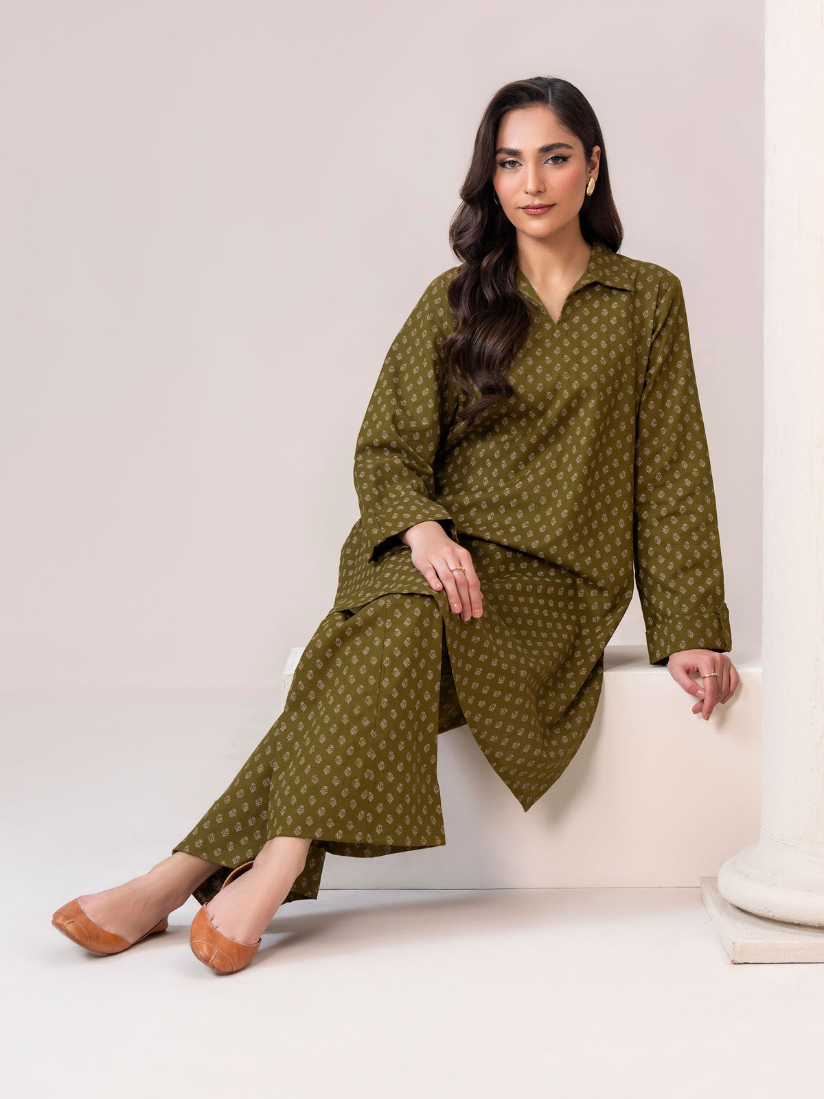 Khaddar Paste Shirt (Unstitched)