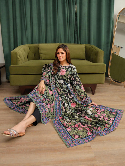 2 Piece Khaddar Suit-Printed (Unstitched)