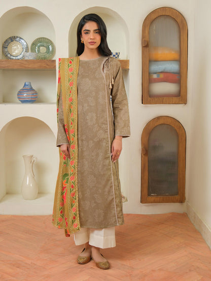2 Piece Khaddar Suit-Printed (Unstitched)