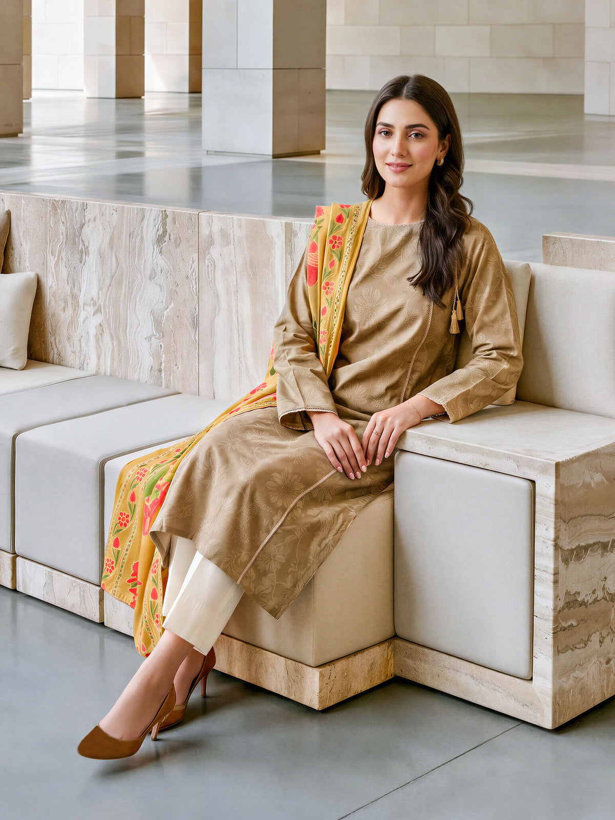 2 Piece Khaddar Suit (Unstitched)
