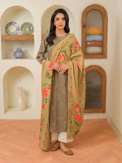 2 Piece Khaddar Suit-Printed (Unstitched)