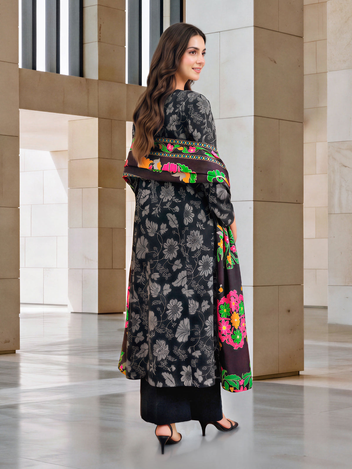 2 Piece Khaddar Suit (Unstitched)