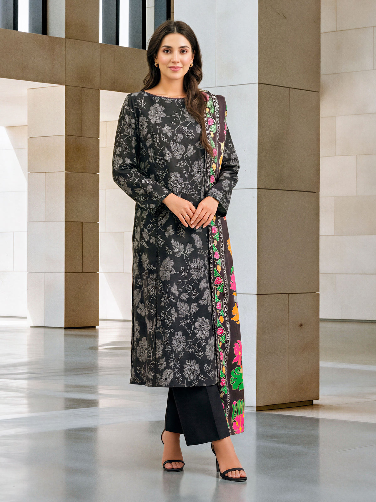 2 Piece Khaddar Suit (Unstitched)