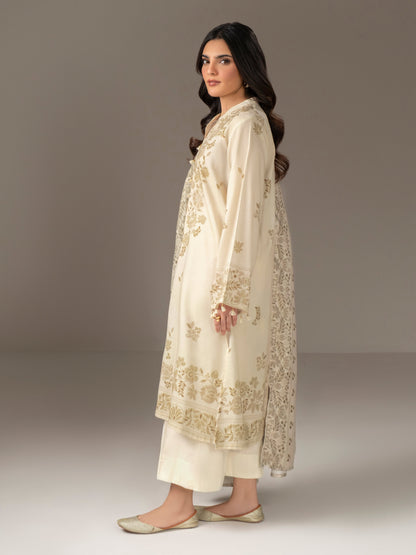 3 Piece Khaddar Suit-Printed (Unstitched)