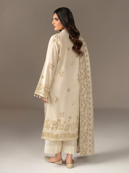 3 Piece Khaddar Suit-Printed (Unstitched)