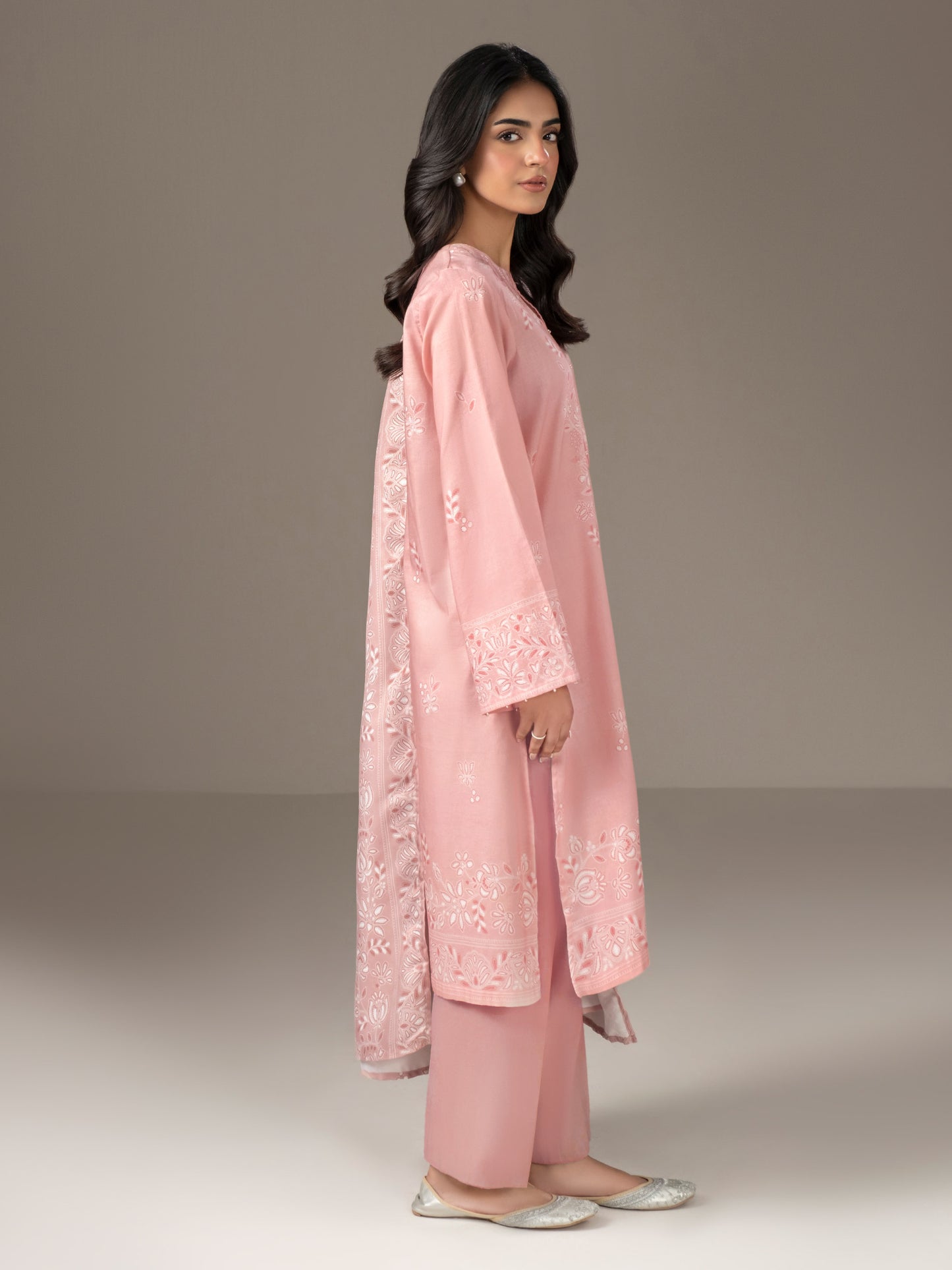 2 Piece Khaddar Suit-Printed (Unstitched)