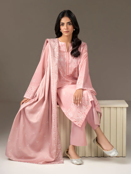 2 Piece Khaddar Suit-Printed (Unstitched)