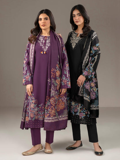 2 Piece Khaddar Suit-Printed (Unstitched)
