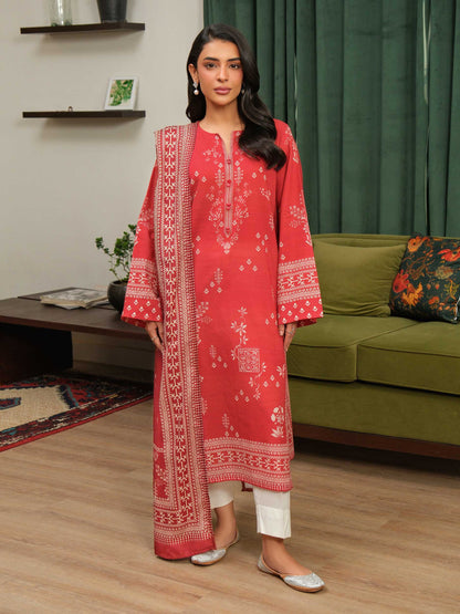 2 Piece Khaddar Suit-Printed (Unstitched)