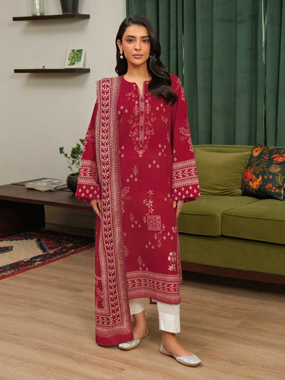 2 Piece Khaddar Suit-Printed (Unstitched)