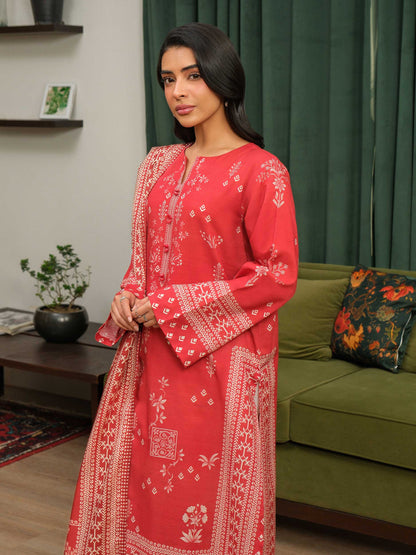 2 Piece Khaddar Suit-Printed (Unstitched)