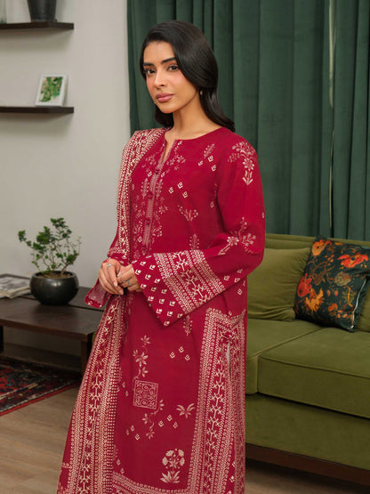 2 Piece Khaddar Suit-Printed (Unstitched)