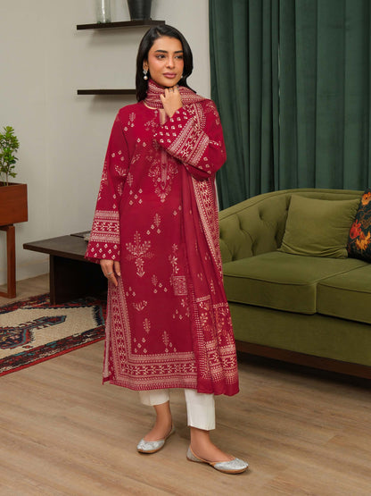 2 Piece Khaddar Suit-Printed (Unstitched)