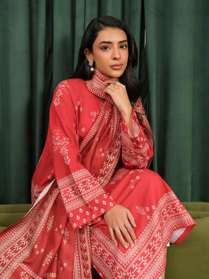 2 Piece Khaddar Suit-Printed (Unstitched)