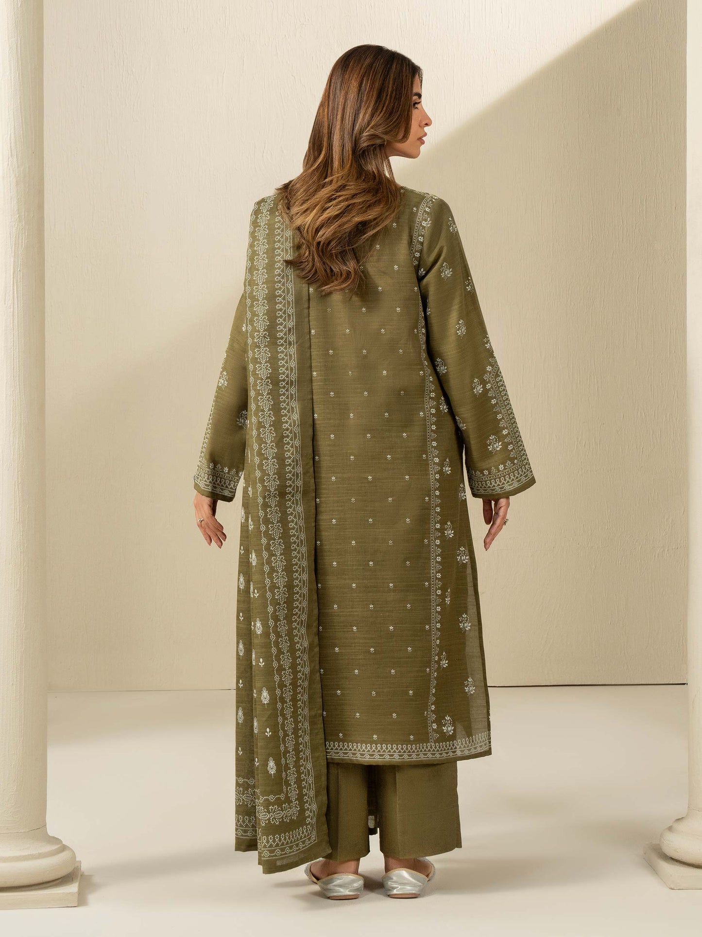 2 Piece Khaddar Suit-Printed (Unstitched)