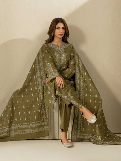2 Piece Khaddar Suit-Printed (Unstitched)