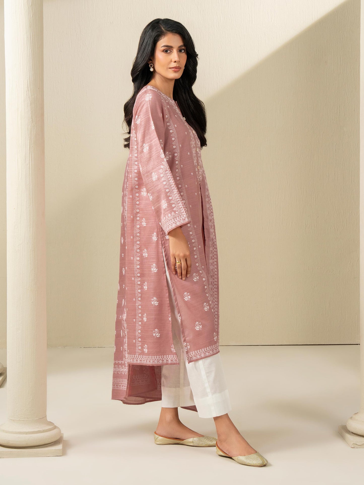 2 Piece Khaddar Suit-Printed (Unstitched)