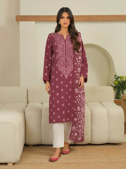 2 Piece Khaddar Suit-Printed (Unstitched)
