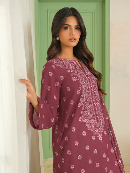 2 Piece Khaddar Suit-Printed (Unstitched)