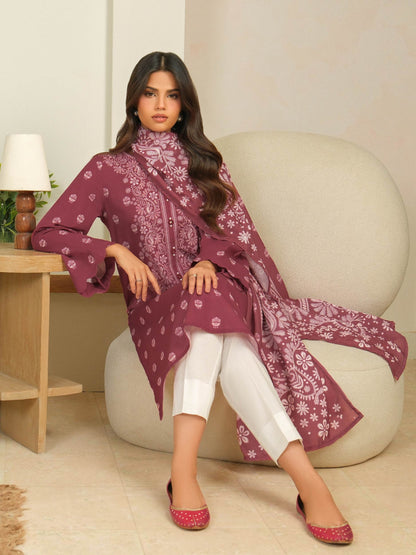 2 Piece Khaddar Suit-Printed (Unstitched)