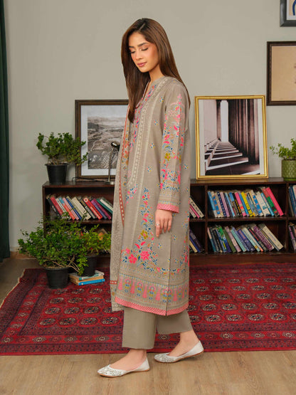 3 Piece Slub Khaddar Suit (Unstitched)