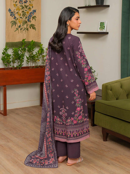 3 Piece Slub Khaddar Suit (Unstitched)