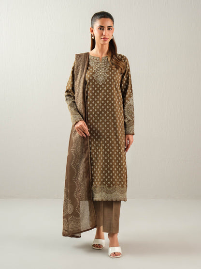 3 Piece Khaddar Suit-Printed (Unstitched)